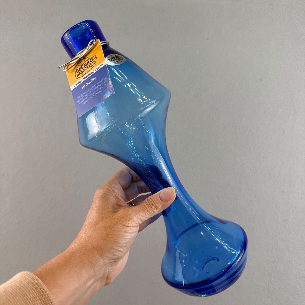 Blenko 2024 Bridge‎ Series Medium Azure Vase 1422 Daniel Chapman